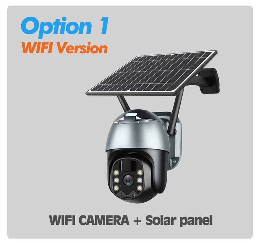 Solar IP Camera Outdoor 4G Sim Card Video Surveillance Camera Wifi 360 CCTV Security Camera 1080P Wilress IP Camera Battery Home